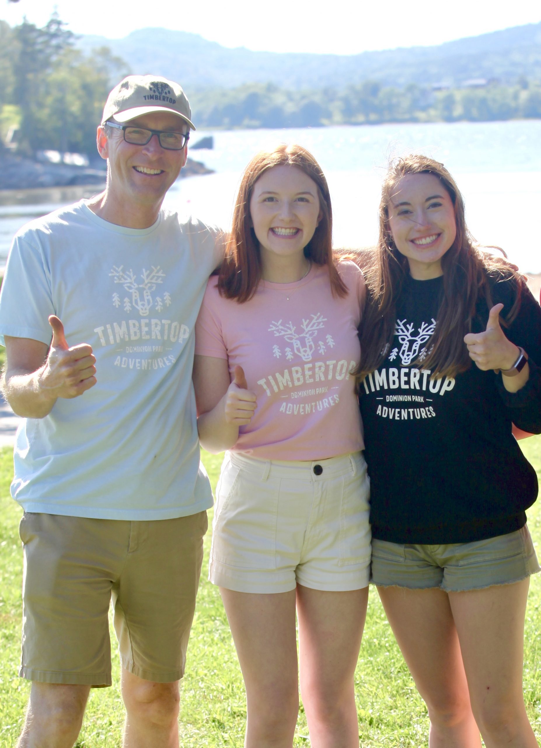 Timbertop's David Alston and two Future NB students